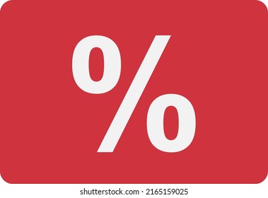 Amazingly designed flat style illustration of percentage