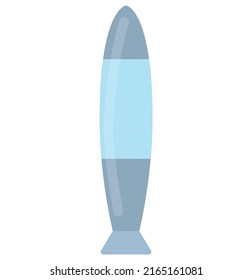Amazingly designed flat style illustration of weapon bomb