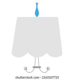 Amazingly flat styled chandler concept illustration ceiling hanging  lamp