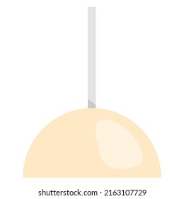 Amazingly flat styled chandler concept illustration ceiling hanging  lamp