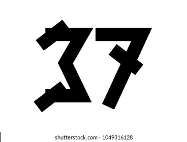 Amazing,radial, thick number font design. It is rectangular.
