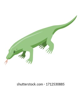 Amazon crocodile icon. Isometric of amazon crocodile vector icon for web design isolated on white background