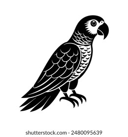  Amazon Parrot Silhouette Art Design