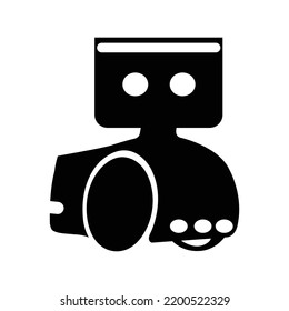 Amazon robot astro assistant icon | Black Vector illustration |