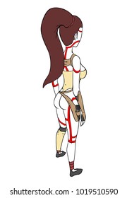 Amazon warrior illustration