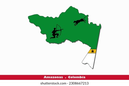 Amazonas Flag - Departments of Colombia