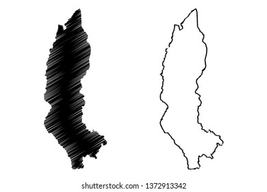 Amazonas Region (Republic of Peru, Regions of Peru) map vector illustration, scribble sketch Amazonas map