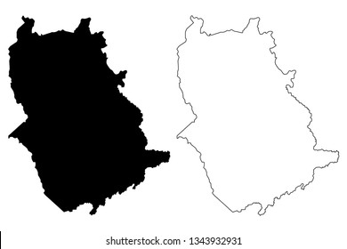 Amazonas State (Bolivarian Republic of Venezuela, States, Federal Dependencies and Capital District) map vector illustration, scribble sketch Amazonas map