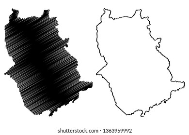 Amazonas State (Bolivarian Republic of Venezuela, States, Federal Dependencies and Capital District) map vector illustration, scribble sketch Amazonas map