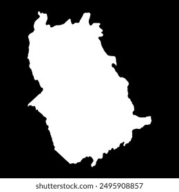 Amazonas state map, administrative division of Venezuela.