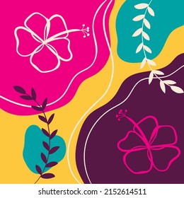 Amazonia theme abstract bright background