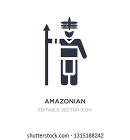 amazonian icon on white background. Simple element illustration from People concept. amazonian icon symbol design.