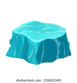 Amazonite gemstone textured crystal, rock in cartoon style isolated on white background. Game asset mineral, natural stone.