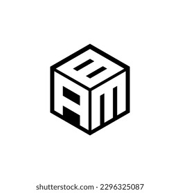 AMB letter logo design in illustration. Vector logo, calligraphy designs for logo, Poster, Invitation, etc.