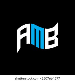 AMB logo design, AMB simple and modern logo. AMB luxurious alphabet design  
