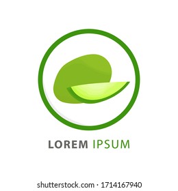 ambarella fruits logo vector. avocado fruits logo design. fruit logo.