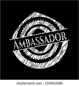 Ambassador with chalkboard texture