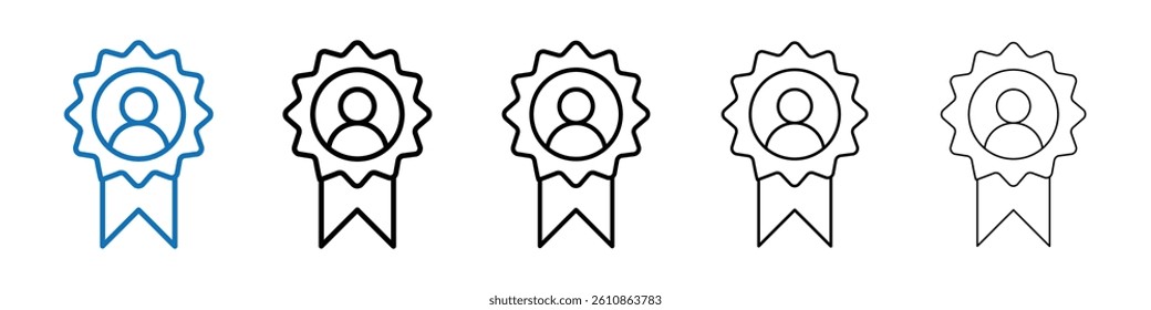 Ambassador icon Outline vector logo for web ui