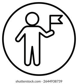 Ambassador icon simple flat icon vector symbol