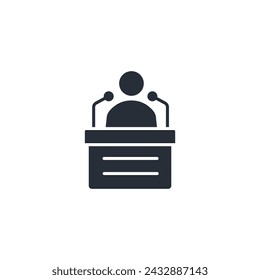 ambassador icon. vector.Editable stroke.linear style sign for use web design,logo.Symbol illustration.