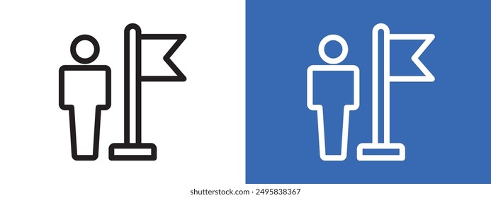 Ambassador logo sign set vector outline