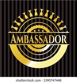 Ambassador Shiny Badge Vector Illustration Detailed Stock Vector ...