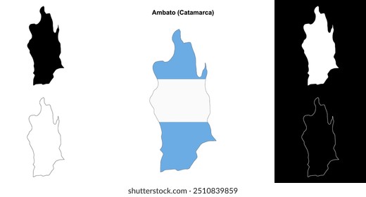 Conjunto de mapas do departamento de Ambato (Catamarca)