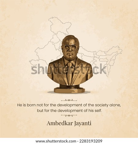 Ambedkar Jayanti, 14 April Dr. Br ambedkar jayanti Stock fotó © 