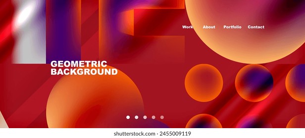Amber circles and squares mix with Automotive lighting and Magenta squares on an Orange background. A Font inspired by Music and Entertainment for a lively event with vibrant Graphics