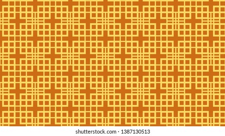 Amber Color Geometric Square Background Pattern