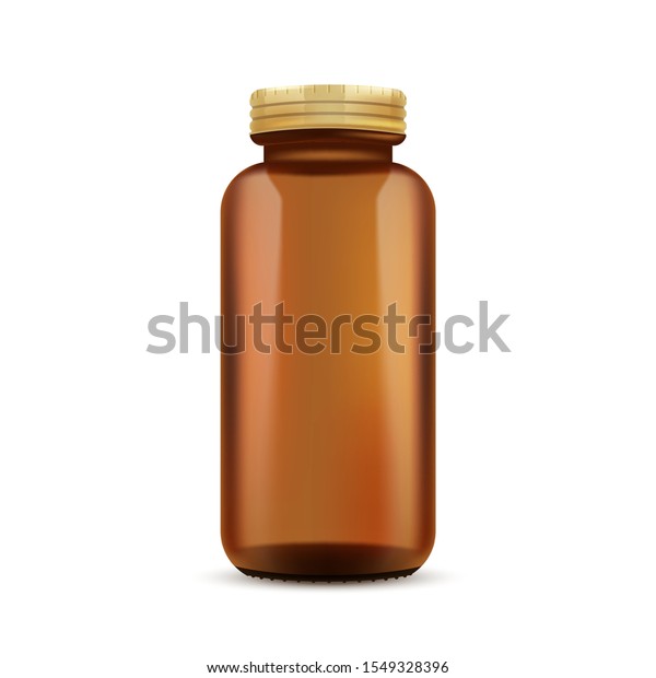 Download Amber Glass Bottle Mockup Graphic Concept Stock Vector Royalty Free 1549328396