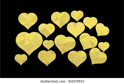 amber hearts