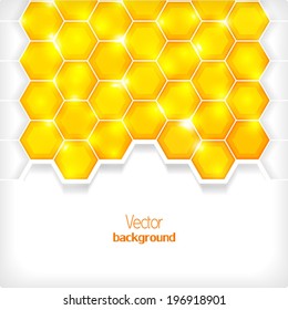 Amber honey. Abstract background. Vector