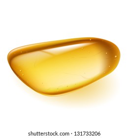 Amber. Illustration on white background for creative design