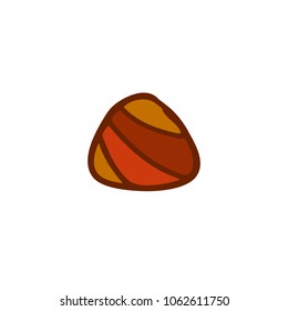 amber stone doodle icon