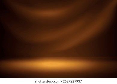 Os tons âmbar irradiam em uma cena temperamental e iluminada com ondas de iluminação suaves