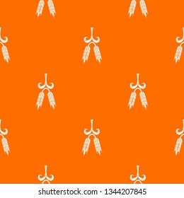 Amber wheat pattern vector orange for any web design best