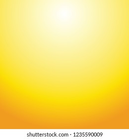 Amber Yellow color sun radial gradient texture background in square illustration in vector.