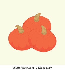 Ilustración de dibujos animados de diseño plano de verduras de calabaza Ambercup
