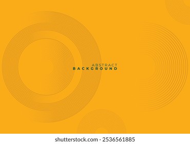 Um fundo abstrato amarelo-âmbar com padrões de linha circular em espiral.