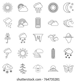 Ambiance Icons Set Outline Set 25 Stock Vector (Royalty Free) 764735281 ...