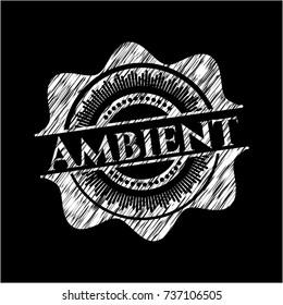 Ambient chalkboard emblem