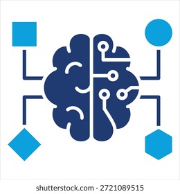 Estilo de Ícone Azul Simples de Inteligência Ambiental