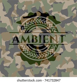 Ambient on camouflaged texture