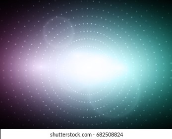 Ambient Purple and Green Abstract Vector Illustration for Party Commercial - Bright Light with Bokeh Background