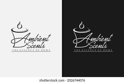 Ambient Scent Aromatherapy Logo Design.