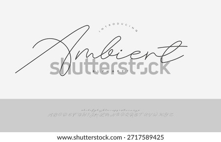 Ambient Stylish Signature Script Font Vector For Photography Watermark Logo