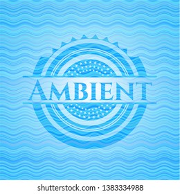 Ambient Water Wave Emblem Background Vector Stock Vector (Royalty Free ...