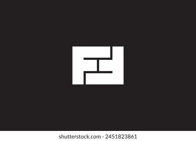 AMBIGRAMA F LOGOTIPOS VECTOR DE PLANTILLA