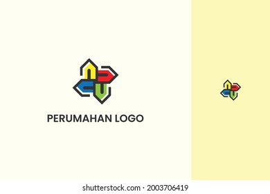Ambigram home logo design template